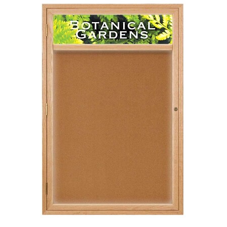 United Visual Products Open Faced Traditional Rounded Corkboard UV640ARC-SATIN-SURF